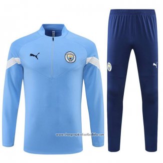 Sweatshirt Tracksuit Manchester City 2022-2023 Blue