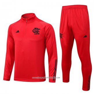 Sweatshirt Tracksuit Flamengo 2023-2024 Kid Red