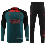 Sweatshirt Tracksuit Paris Saint-Germain Jordan 2022-2023 Green