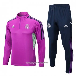 Sweatshirt Tracksuit Real Madrid 2022-2023 Purpura