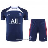 Tracksuit Paris Saint-Germain 2022-2023 Short Sleeve Blue - Shorts