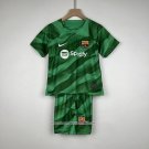 Barcelona Goalkeeper Shirt 2023-2024 Kid Green