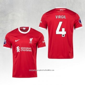 Liverpool Player Virgil Home Shirt 2023-2024