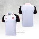 Manchester United Shirt Polo 2023-2024 White