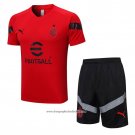 Tracksuit AC Milan 2022-2023 Short Sleeve Red - Shorts