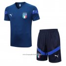 Tracksuit Italy 2022-2023 Short Sleeve Blue - Shorts