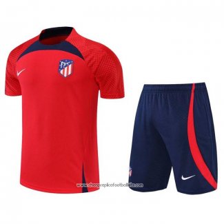 Tracksuit Atletico Madrid 2022-2023 Short Sleeve Red - Shorts