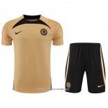 Tracksuit Chelsea 2022-2023 Short Sleeve Gold - Shorts