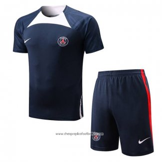 Tracksuit Paris Saint-Germain 2022-2023 Short Sleeve Blue - Shorts